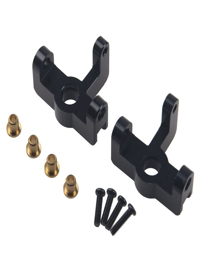Share Goo ShareGoo RC Steering Knuckle Kit Hub Carrier C Hub Carriers Rear Axle Carrier Compatible with WLtoys 144001 1/14 RC Car Buggy Upgrade Parts,Black - Image 5